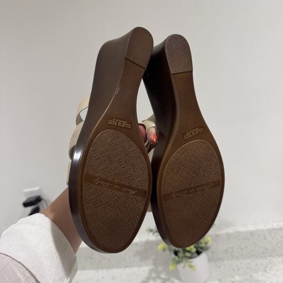 Contesa Women's Tan Leather Sandals Size 10 Made In Italy TS - Picture 6 of 6